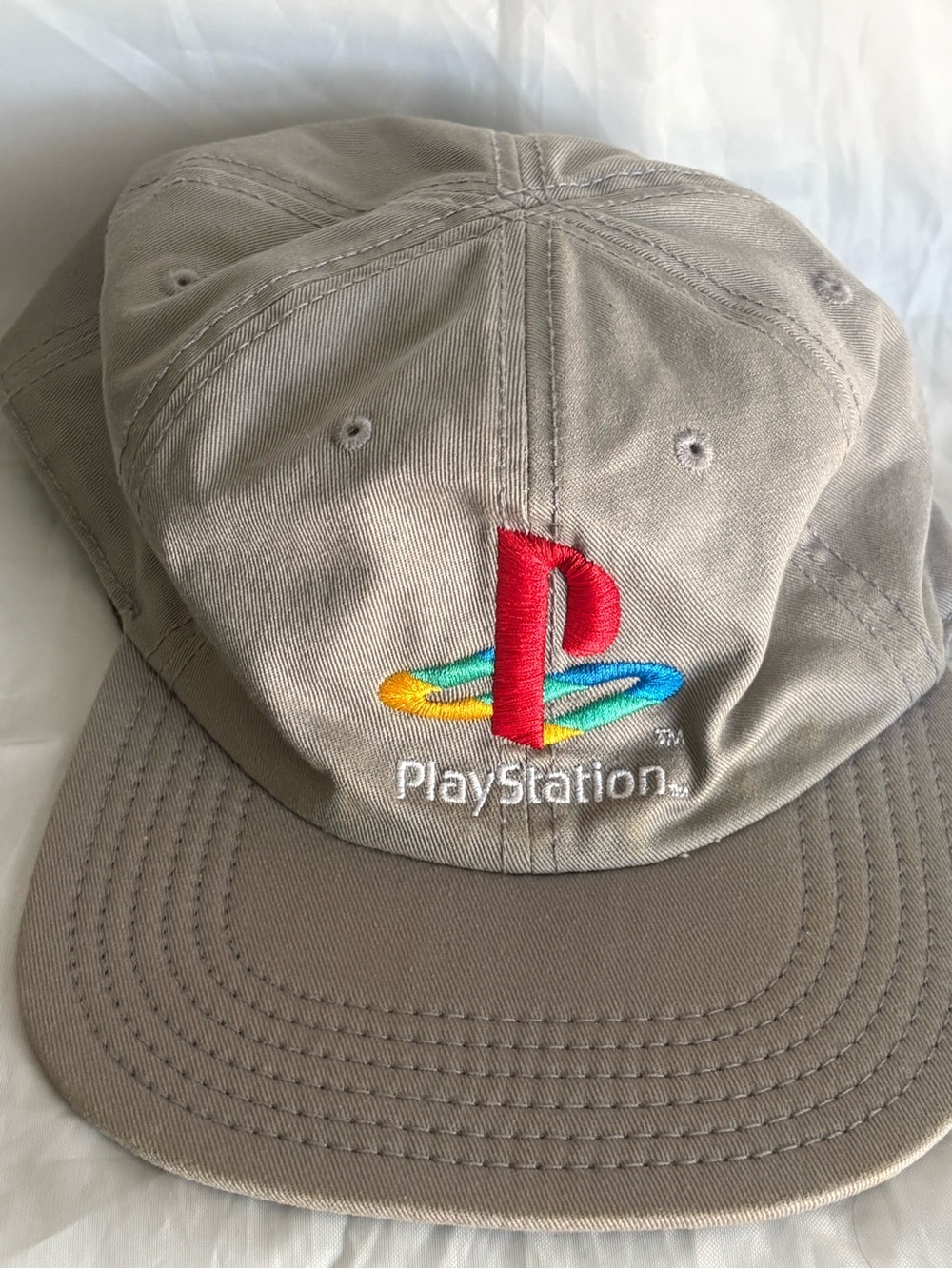 Sony PlayStation Taupe Cap with Multicolor Logo 2018